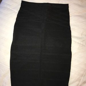 Black pencil skirt